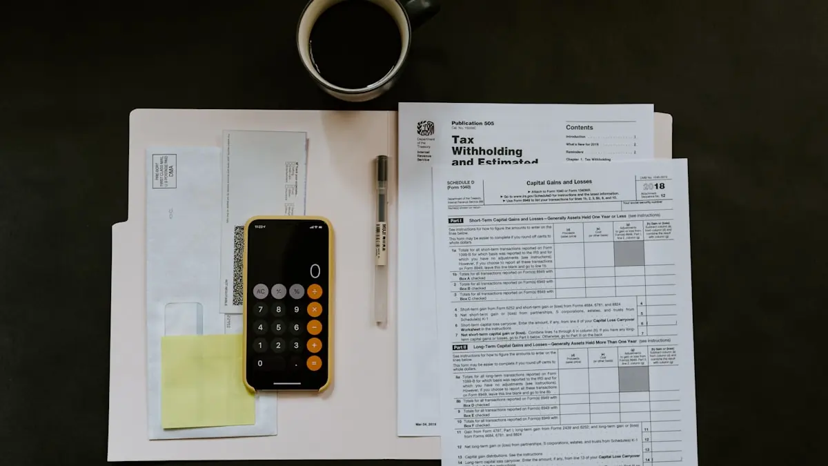 Corporate tax compliance and payroll wage planning charts